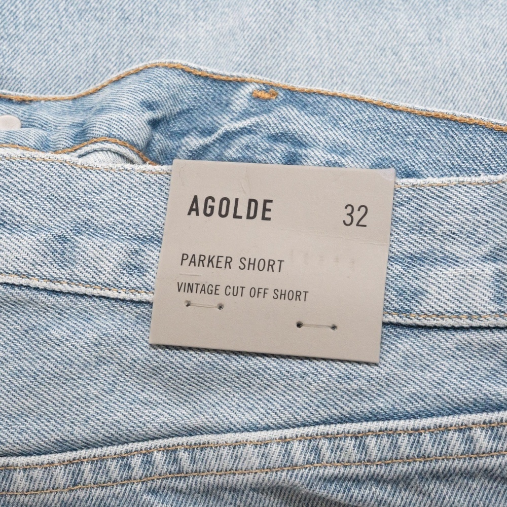 AGolde Parker Vintage Cut Off Denim Shorts - Size 32 - Picture 7 of 9